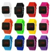 Relógio De Pulso Led Com Pulsera De Silicone