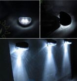 Luminária Solar Para Jardim E Garagem Com Led